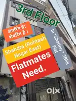 2 FlatMates(In Sharing शेयरिंग)Require in 3BHK  फ्लैट में शेयरिंग है