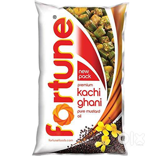 Fortune Premium Kachi Ghani Pure Mustard Oil, 1 ltr pouch