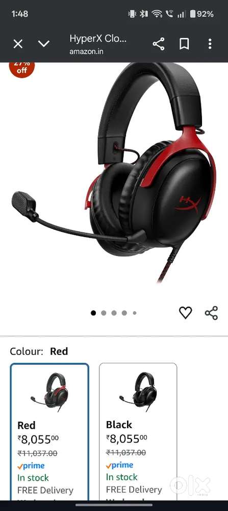 HyperX Cloud III– Wired Gaming Over Ear Headset