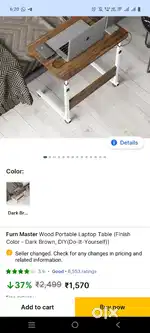 Wood Portable Laptop Table