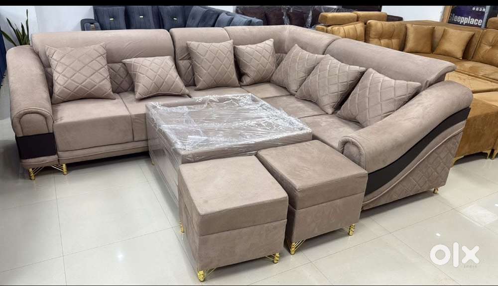 Today’s sale buying sofa 8500, L size sofa 13990/-Emi available