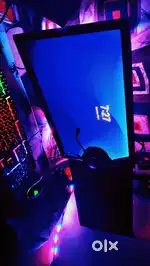 Gaming pc with graphics card and monitor