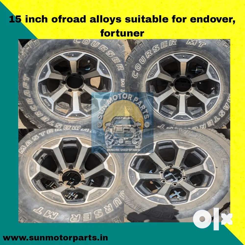 15 inch off road alloy for fortuner and endeavour