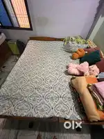 Pure Sagwan(Teak wood) Double bed, 2xSingle bed: size:6x6'5