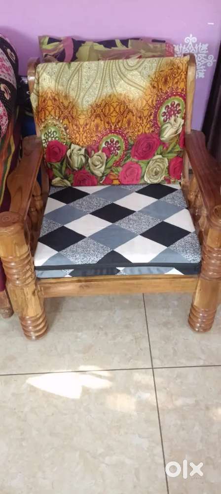 Good condition wooden sofa