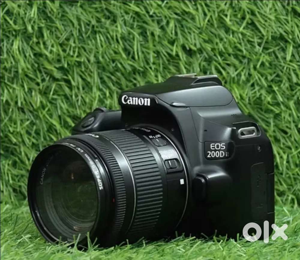 Canon dslr 200d camera with 55mm lens.