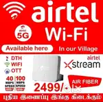 AIRTEL XSTREAM FIBER BROADBAND INTERNET CONNECTION LIVE TV & OTT APPS