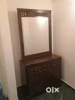 Solid wood mirror unit