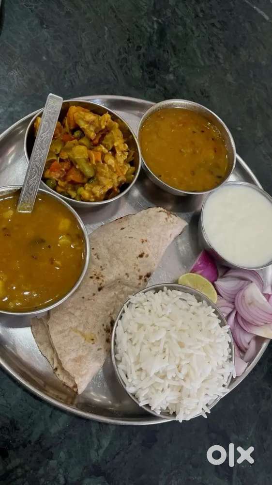 North Indian cook thali
