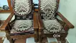 Sofa Set with Wooden Table for Sale-excellent Condition.