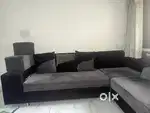 8 seater L sofa