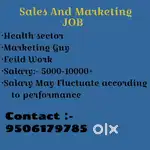 Sales Marketing job in Health Sector