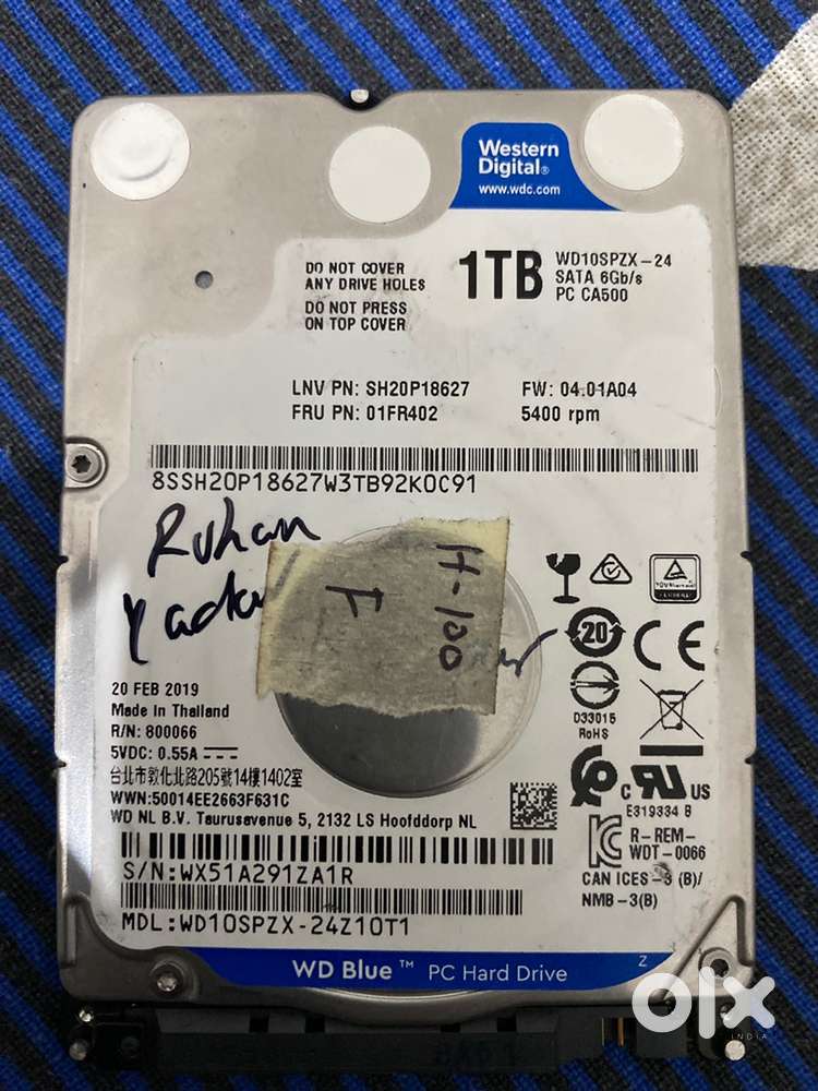 1Tb laptop hard disk