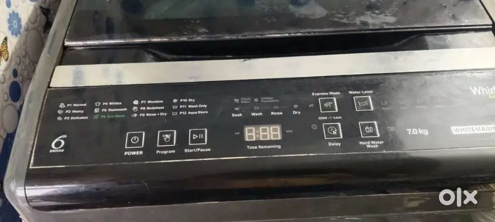 6th generation  automatic whirlpool 7.0kg washing machine