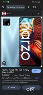 Narzo 20 .4gb ram.64gb internal.