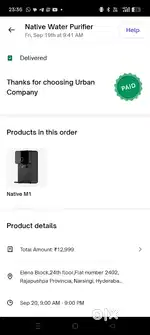 Native M1 water purifier