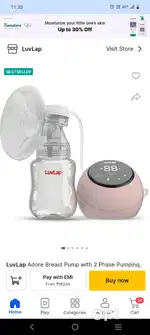 Breast pump luv lap