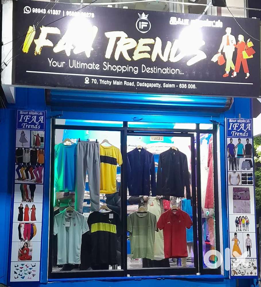 Fully furnished shop with ladies boutique stock ,sliding door