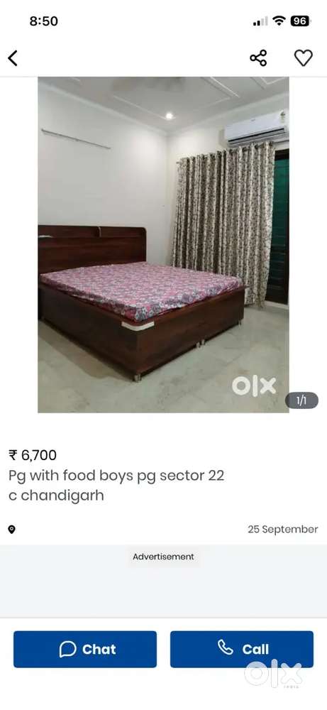 Pg with food boys pg sector 22 c chandigarh