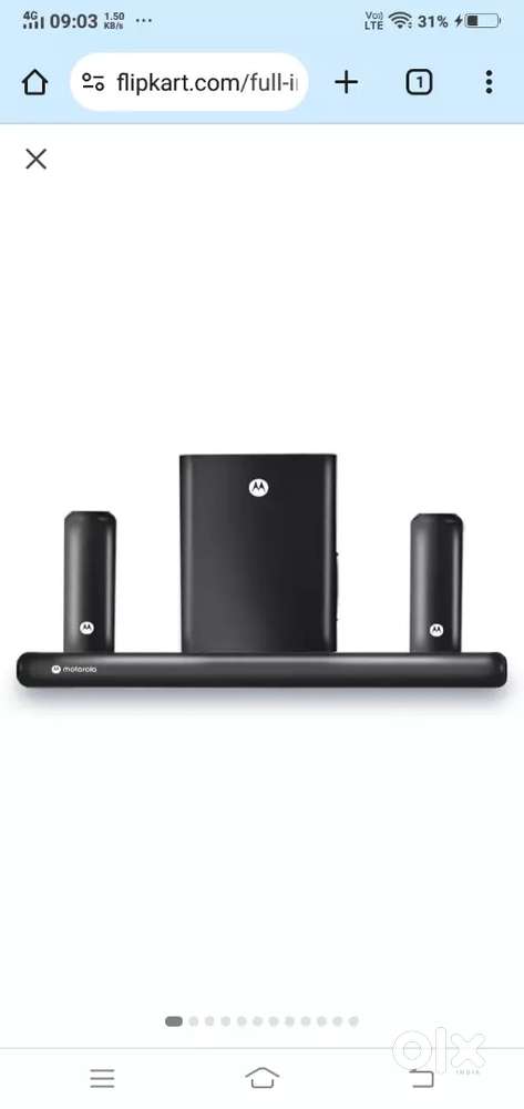 Crossbeats 100 inch Projector with Motorola Amphisound 500W sound bar