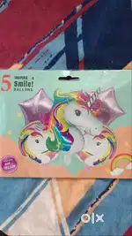 Balloons and banners...