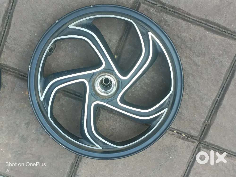 TVS Jupiter 125 Matt Grey Alloy Wheels and Back Panel Body