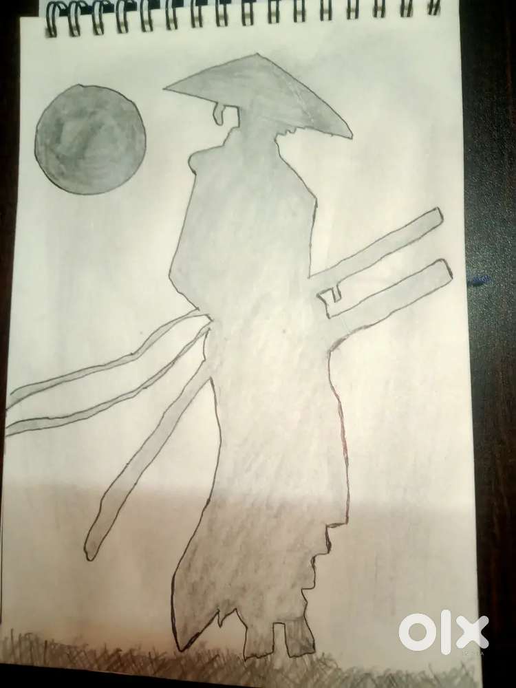 Samurai hunter drawing