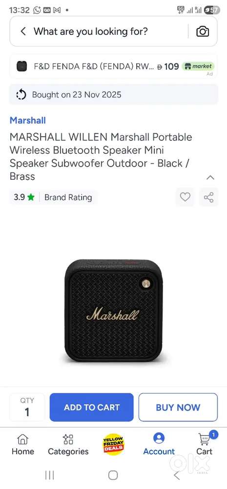 MARSHALL WILLEN Bluetooth Speaker