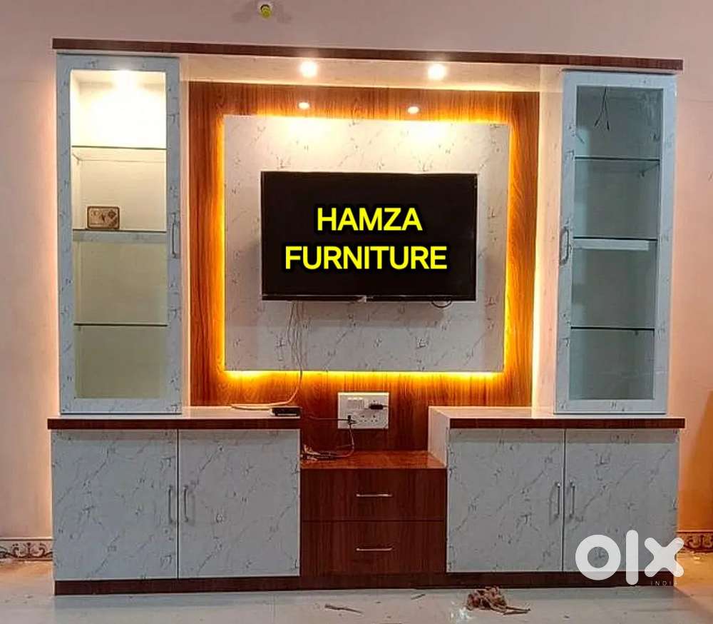 HAMZA FURNITURE NEW designer elegant particle Board wood Tv unit 6by6