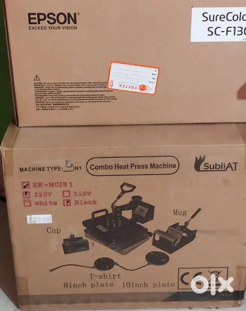 Seal Pack T-shirt, Coffee Mug, Cap Printing Machine