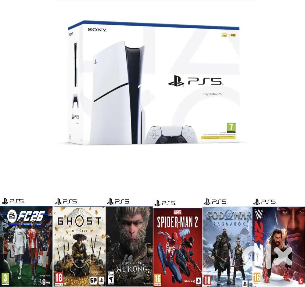 PS5 consoles with latest games for  lowest price