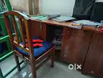 Teak wood Study table with chair good condition