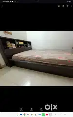6.5*5ft Royal Oak double bed with duroflex matress