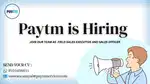 Field Sales Executive at Paytm