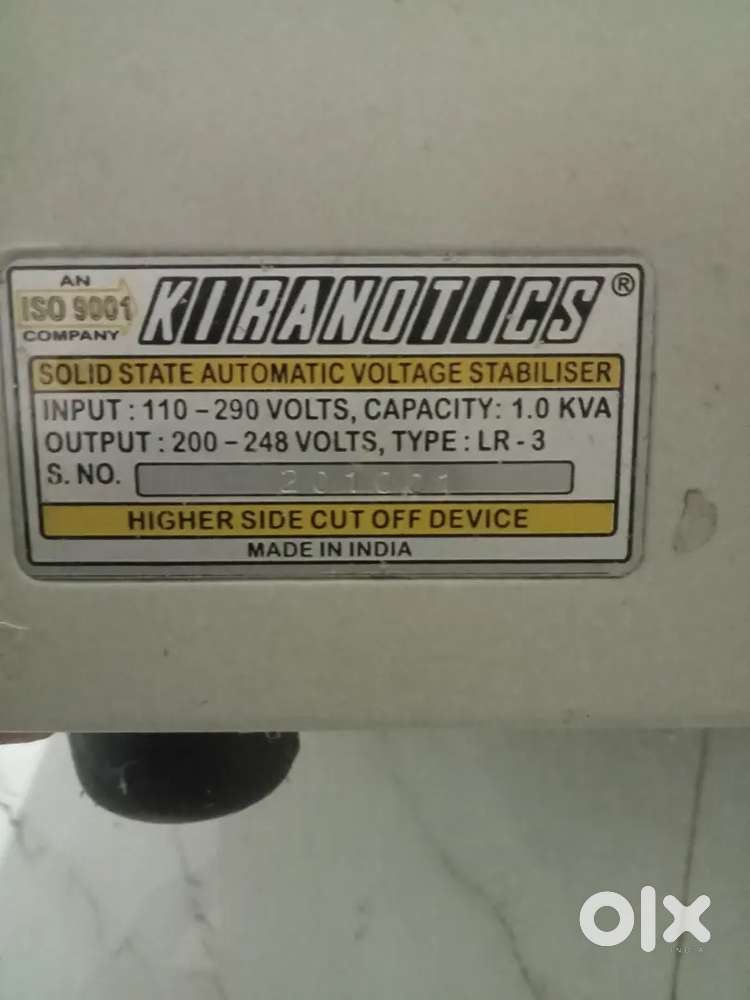 Kirnoticks automatic Stablizer 1KVA