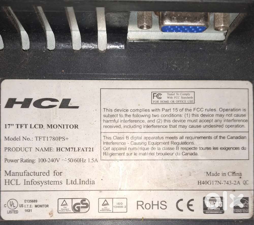 HCl monitor for sale
