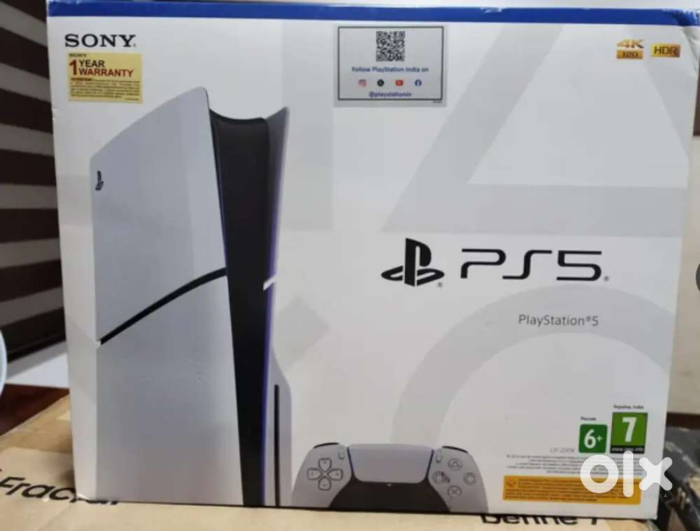 Ps5 slim disc version with box like new condition