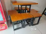 Tables & Stool for Cafe on Sale (Tea Post Type) heavy duty