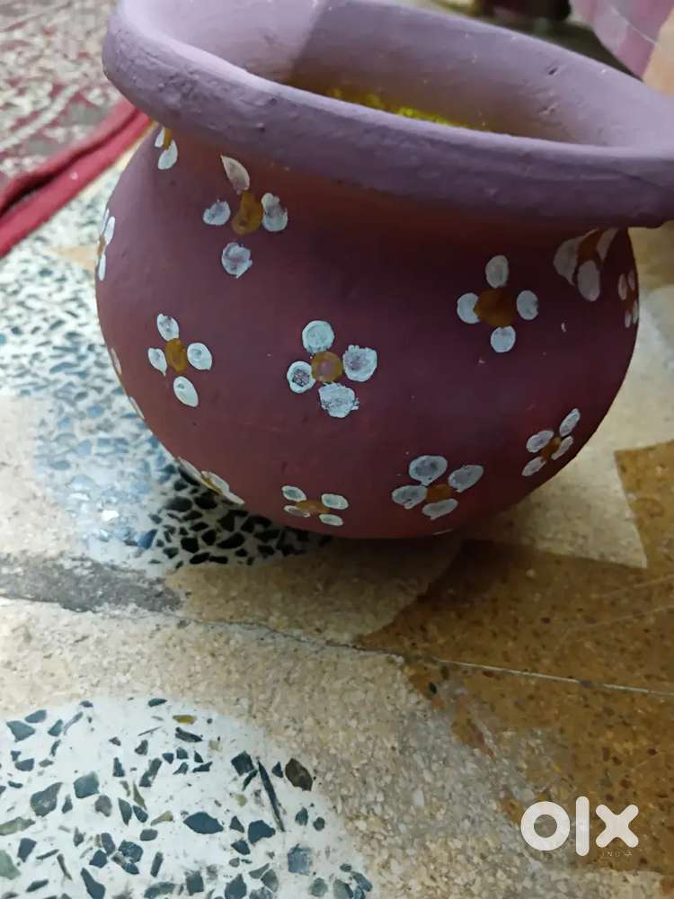 Hand painted pot