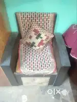 5 Seater Box Storage Sofa set with center table on Glass Sofa Cover