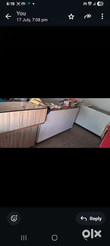 रेडीमेड  काउंटर.   2. Pcs.        कैश  काउंटर. 1