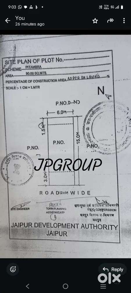 Jda plot agra road jaipur D BLOK pitambra yojana