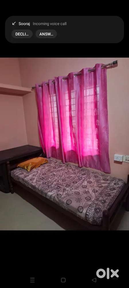 Semi furnished 1rk for rent @ medical college (Manalimukk) kalamassery