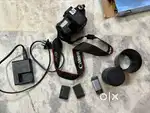 Canon EOS 77D + flycam c5 gimbal + tripod