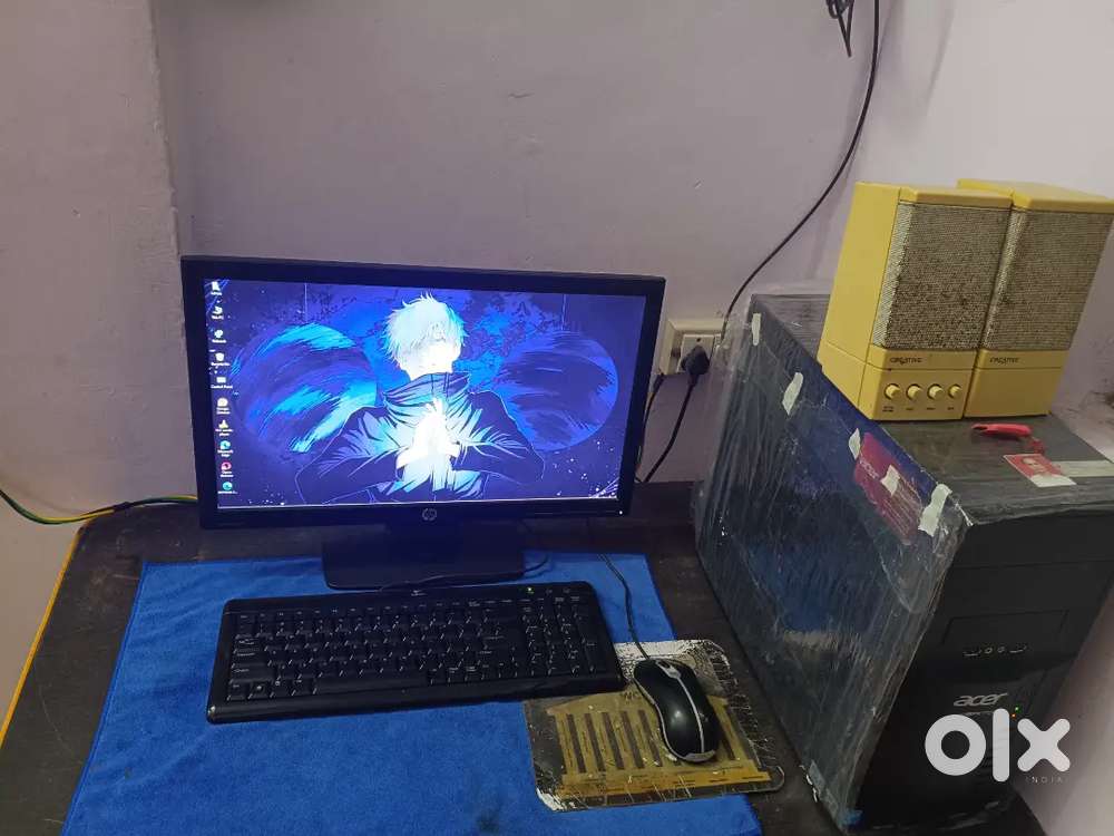 Desktop Pc with cpu, keyboard full setup