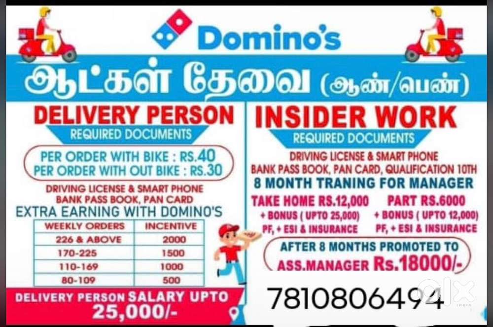 Domino’s Delivery Partner