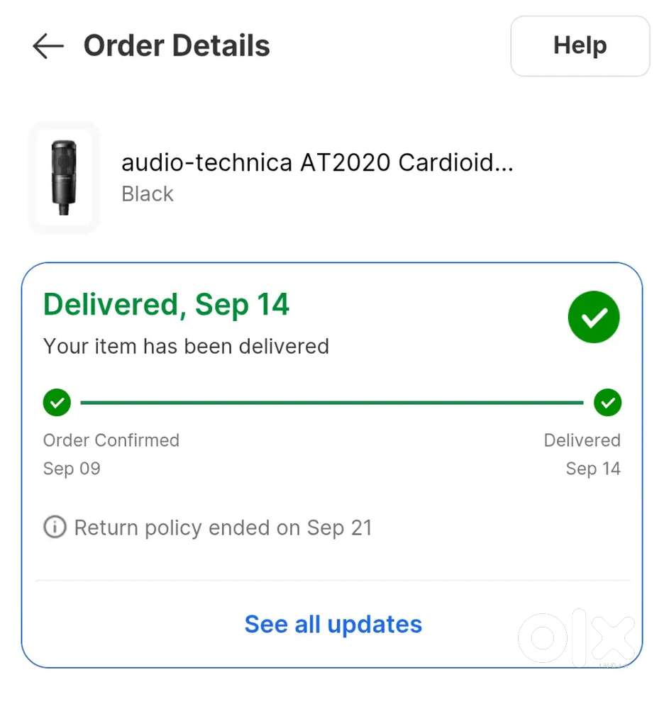 Condenser Mic 1 month used