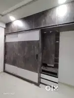 Flat office showroom in wooden furniture and turnkey project solution