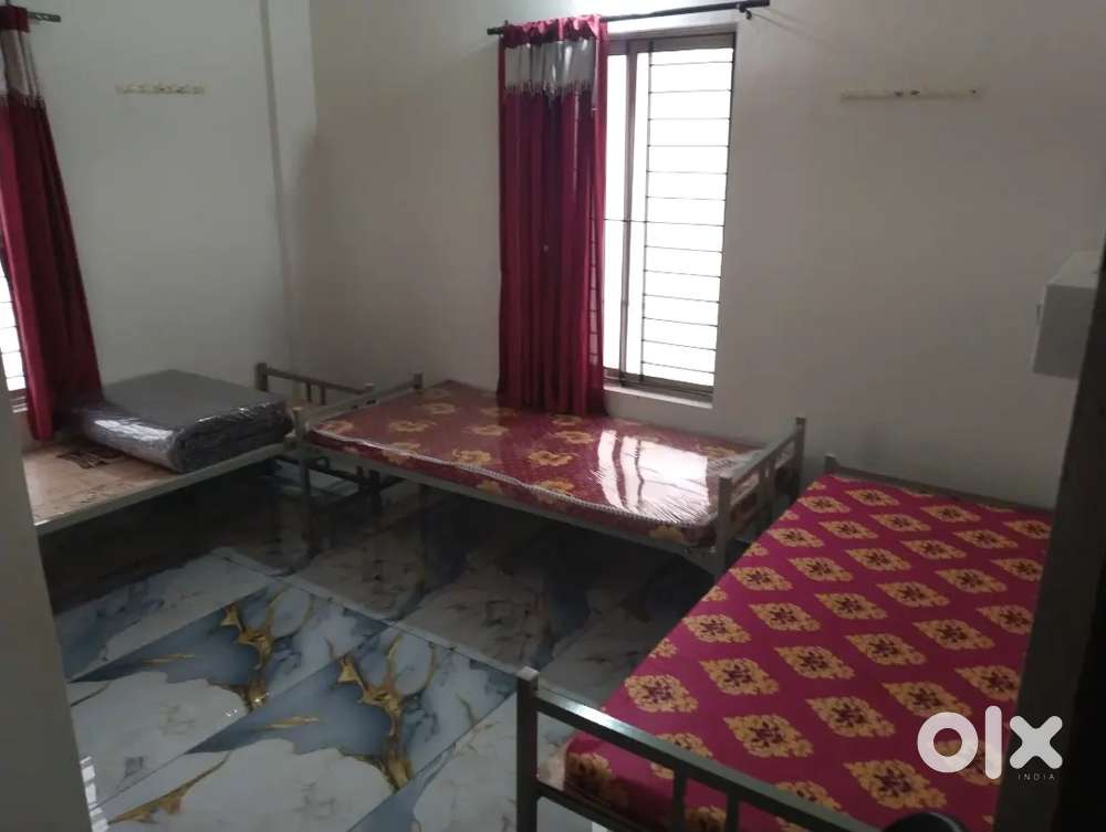 Room shareing 3 person attached bathroom cot bed filter near HMT