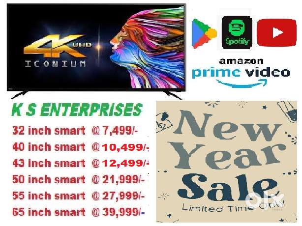WINTER SUPER OFFER 43 INCHES  SMART, 4K UHD LED TV IN 12,499/- ONLY